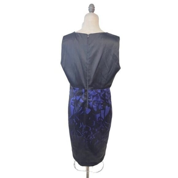 T Tahari Cali Violet Belle Purple Sheath Dress Size 16 - Picture 3 of 5
